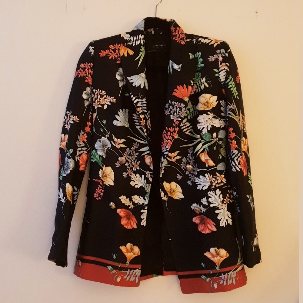 Zara Basic Floral Blazer - MILAN